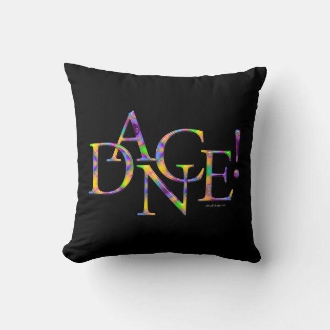Coussin Danse ! (Teignez en nouant) (Recto)