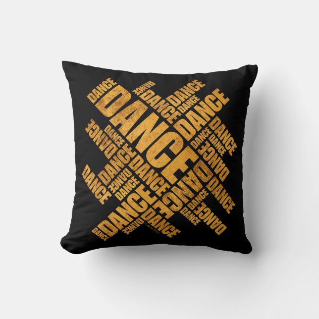 Coussin Danse typographique (Recto)