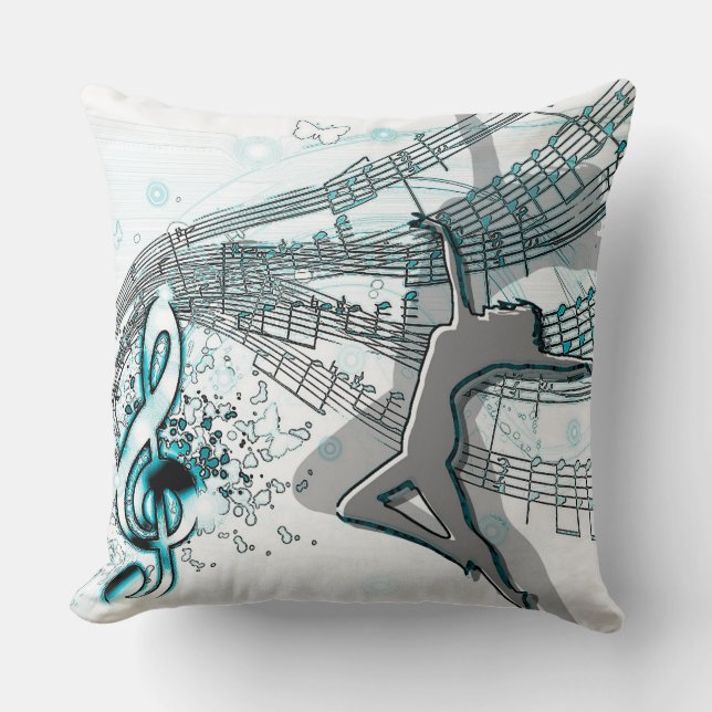 Coussin Danser à la musique (Recto)
