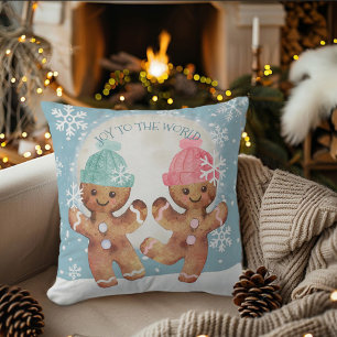 Coussin Danser pain d'épices Cookies Noël Joie de Noël