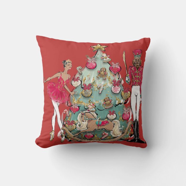 Coussin Danseur de ballon de cétacés afro-américains (Recto)
