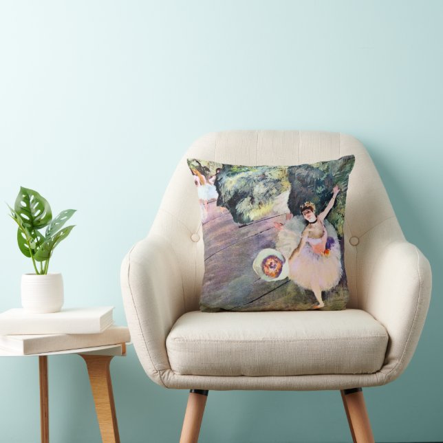 Coussin Danseuse avec un bouquet de fleurs par Edgar Degas (Chaise)