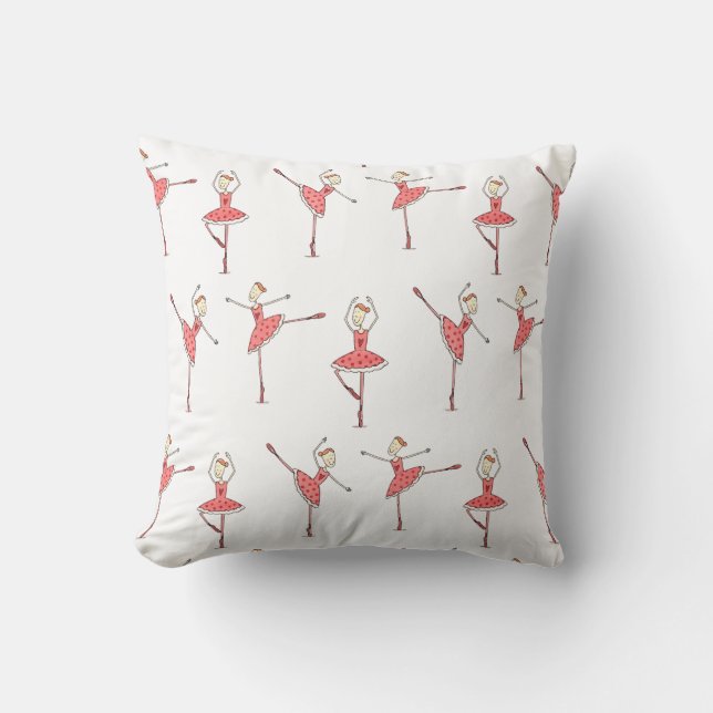 Coussin Danseuse de ballet Ballerine (Recto)