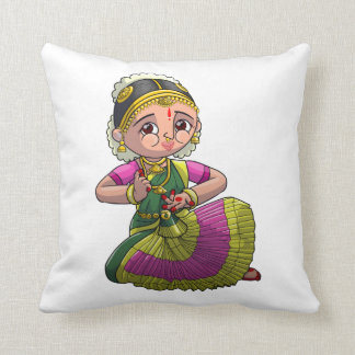 Coussin Danseuse de Bharatanatyam