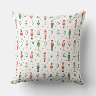 Coussin Danseuse de Casse-Noisette de Noël festive