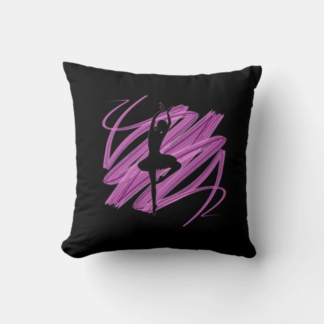 Coussin Danseuse intelligente de ballerine (Recto)
