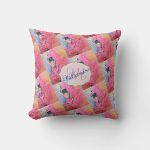 COUSSIN DANSEUSE LATINE ROSE CHAUDE GORGEUSE