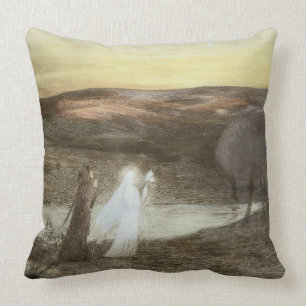 Coussin Dante et Béatrice, de "L'Estampe Moderne", publ