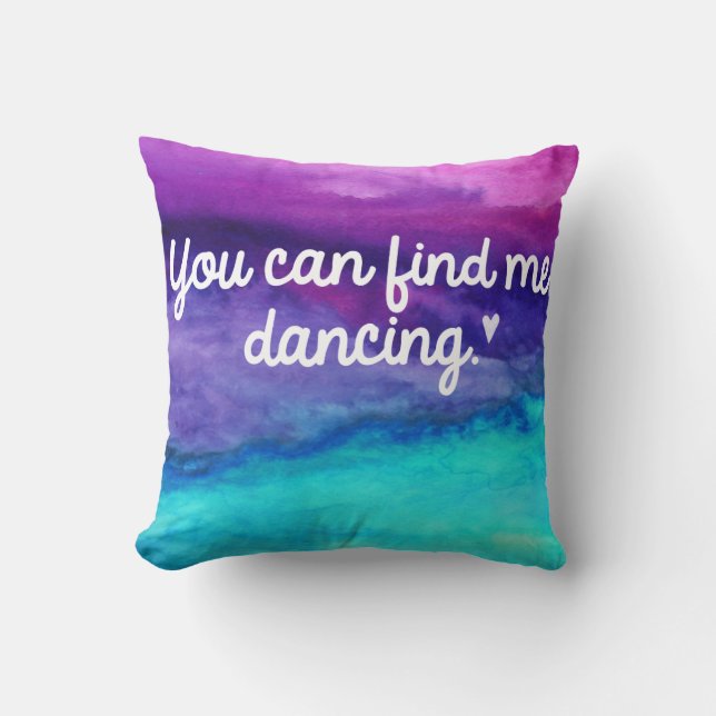 Coussin d'aquarelle de danse (Recto)