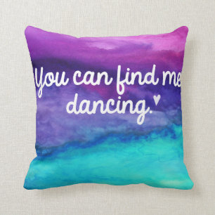 Coussin d'aquarelle de danse