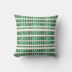 Coussin d'aquarelle en vert