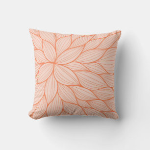 Coussin d'aquarelle pétale orange