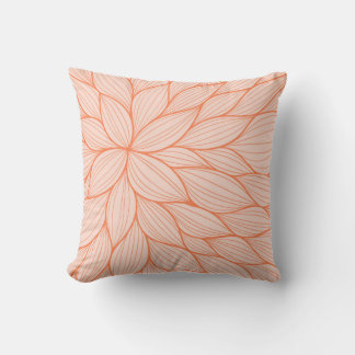 Coussin d'aquarelle pétale orange