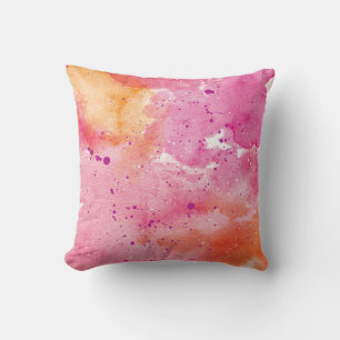 Coussin d'aquarelle rose Galaxy