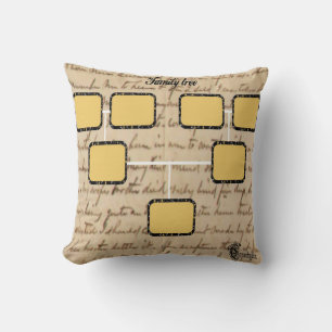 coussin d'arbre de famille