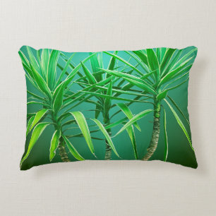 Coussin d'arbre palmier botanique vert