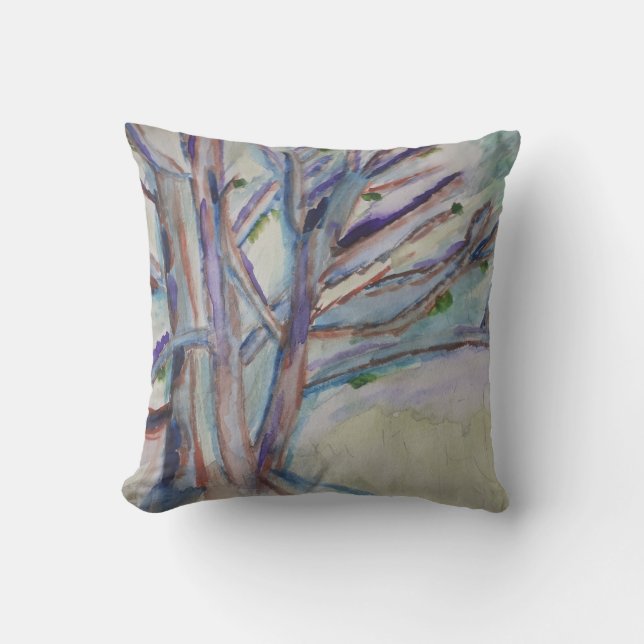 Coussin d'arbres Abstraits (Recto)