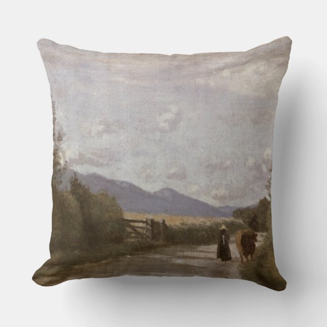 Coussin Dardagny, matin, c.1853 (huile sur la toile) (Recto)