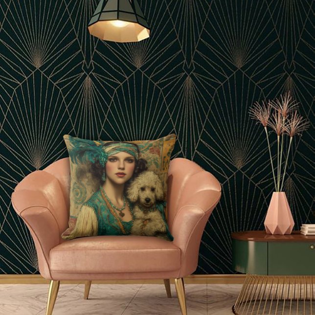 Coussin Dare to be Deco in Flapper Style (Créateur téléchargé)