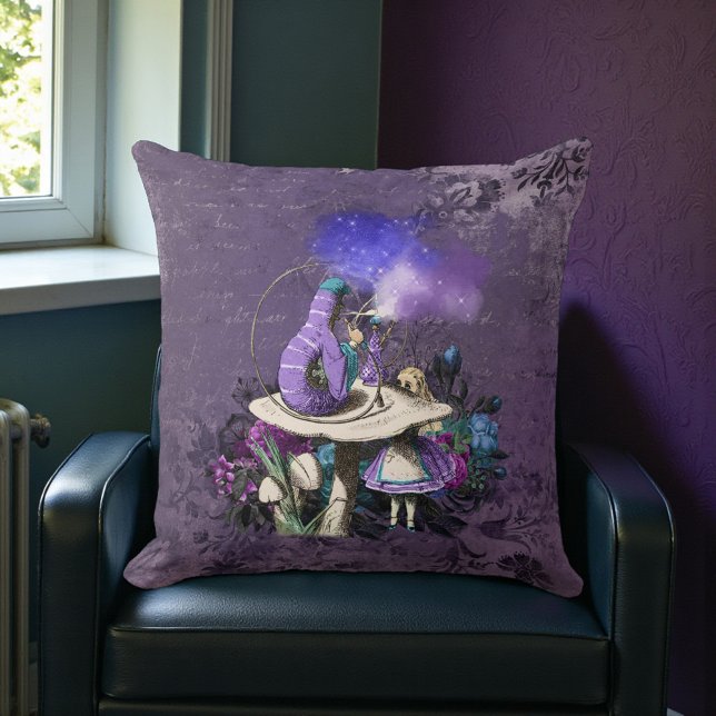 Coussin Dark Alice Chenille Rustique Violet Foncé (Créateur téléchargé)
