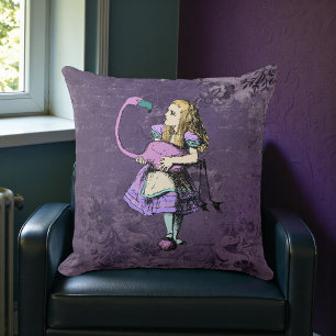 Coussin Dark Alice Rustique Violet Foncé