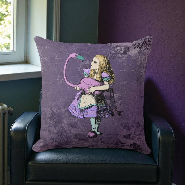 Coussin Dark Alice Rustique Violet Foncé (Créateur téléchargé)