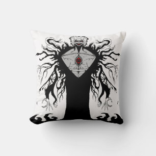 Coussin Dark Anime Fantasy Crow and Demon Art