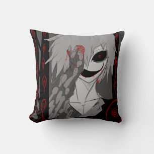Coussin Dark Anime Fantasy Crow and Demon Art