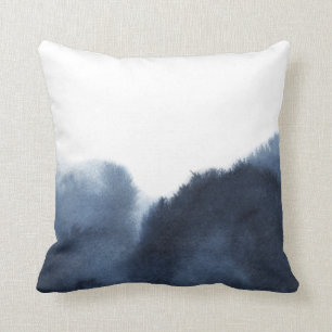 Coussin Dark Blue Watercolor soft