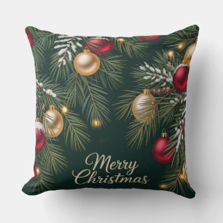 Coussin Dark Emerald Pattern