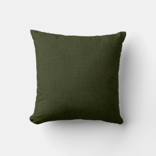 Coussin Dark olive textured