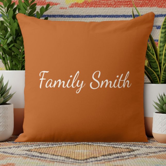 Coussin Dark Orange Decorative Pillow - Simple  (Créateur téléchargé)