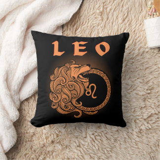 Coussin Dark Zodiac - Lion | Art de l'Astrologie Médiévale