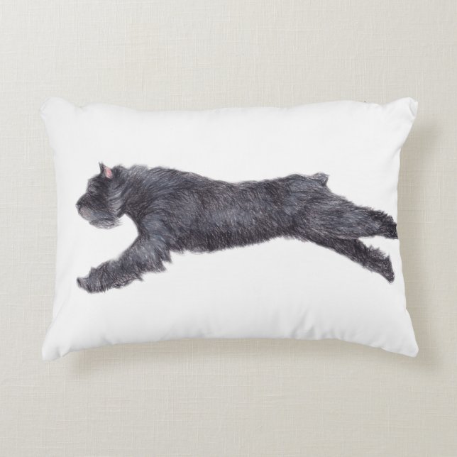 Coussin d'art de chien de DES Flandres de Bouvier (Devant)