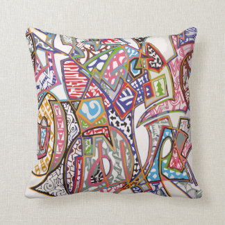 Coussin d'art de graffiti