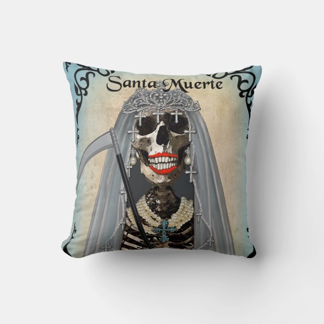 Coussin d'art de Père Noël Muerte (Recto)