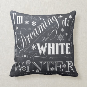 Coussin d'art de snowflake d'hiver