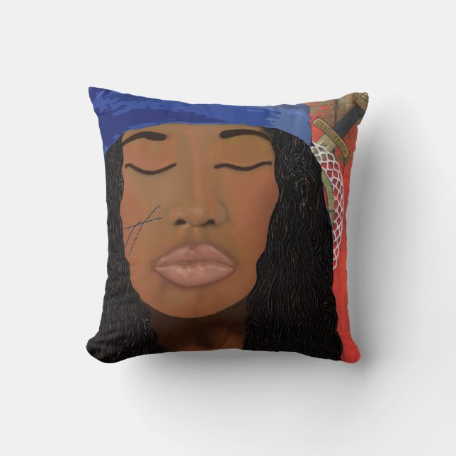 Coussin d'art de vaudou d'Erzulie Dantor (Recto)