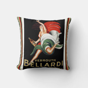 Coussin d'art déco de Bellardi de vermouth