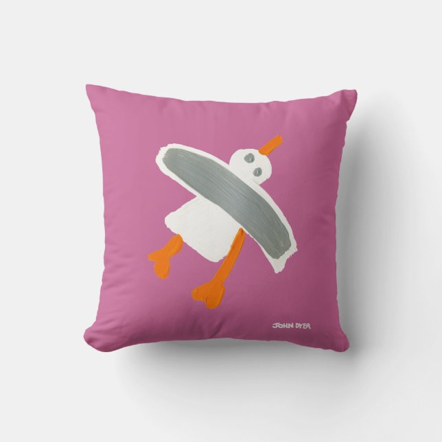 Coussin d'art : Mouette de tinctorial de John dans (Recto)