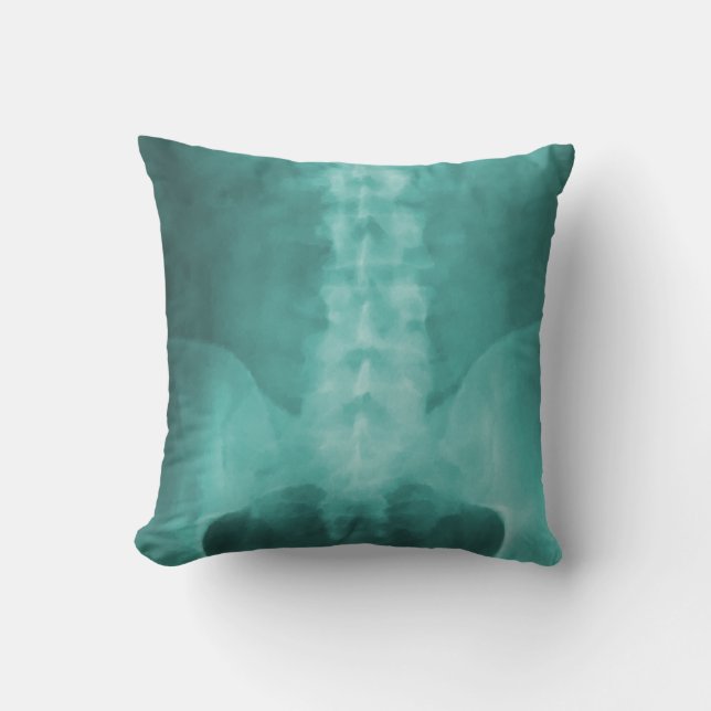 Coussin d'art numérique Aqua (Recto)