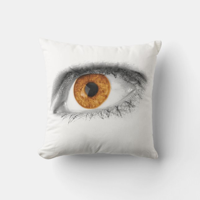 Coussin d'art oculaire Brown (Recto)