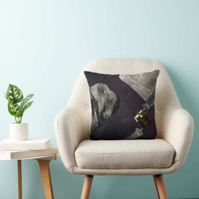 Coussin Dart Spacecraft Et Le Liciacube Avant Impact (Chaise)