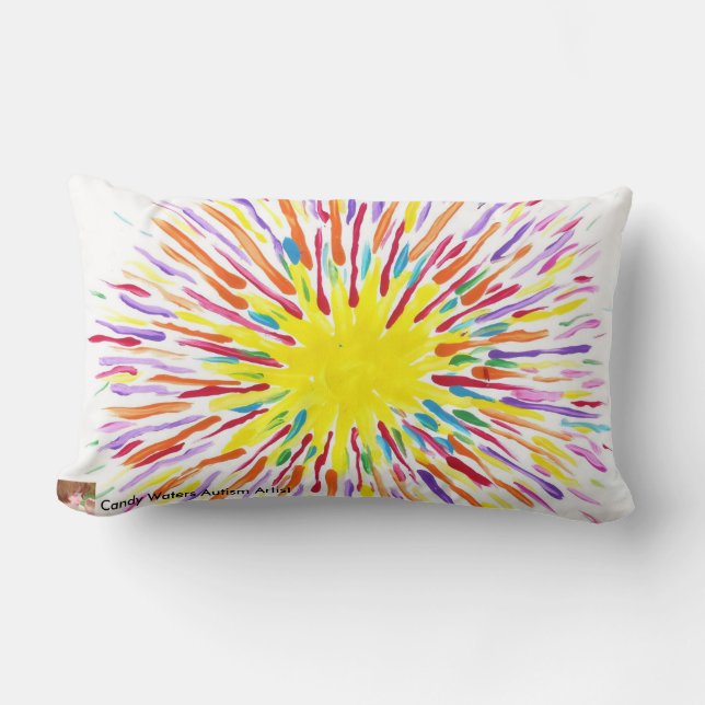 Coussin d'artiste d'autisme des eaux de sucrerie (Recto)