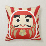 Coussin DARUMA<br><div class="desc">'Tombe sept fois,  debout huit' citation de la poupée DARUMA. N'abandonnez jamais,  restez toujours debout chaque fois que vous tombez dessus et atteignez vos objectifs!</div>
