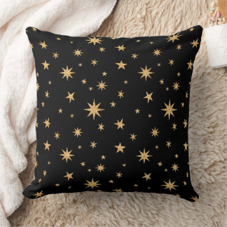 Coussin d'ascension Black et Gold Stars