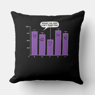Coussin Data Analysis Science Geek Nerd plaisanterie
