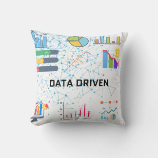 Coussin Data Driven Analytics Throw Pillow