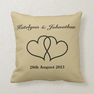 Coussin Date de mariage personnalisée