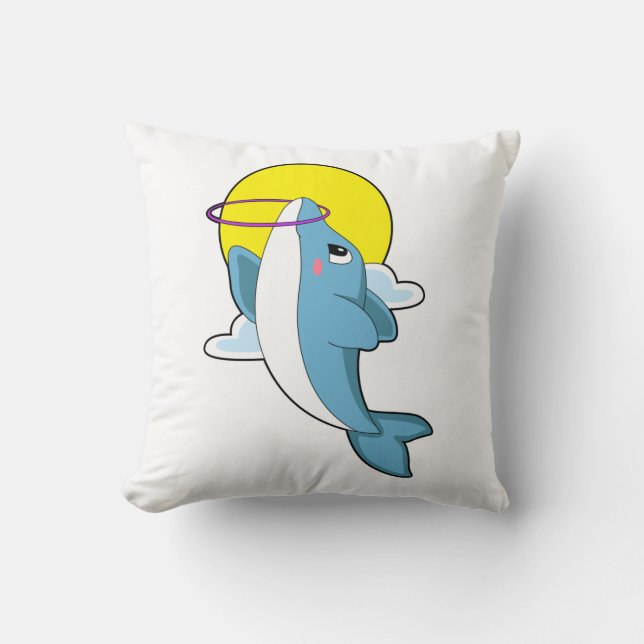 Coussin Dauphin avec pneus de Fitness (Recto)